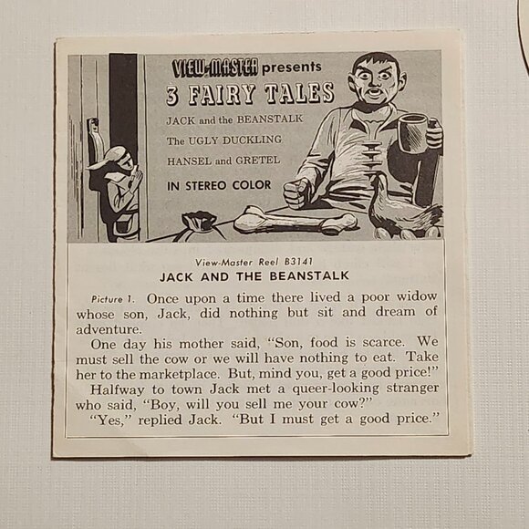 VINTAGE Jack and the Beanstalk View Master Reel and Story Book - Picture 6 of 8